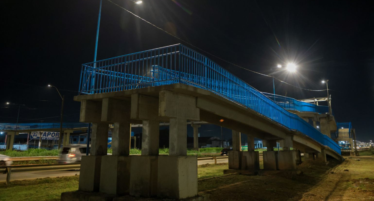 Prefeitura instala iluminação de LED nas passarelas ao longo da BR-364 - News Rondônia
