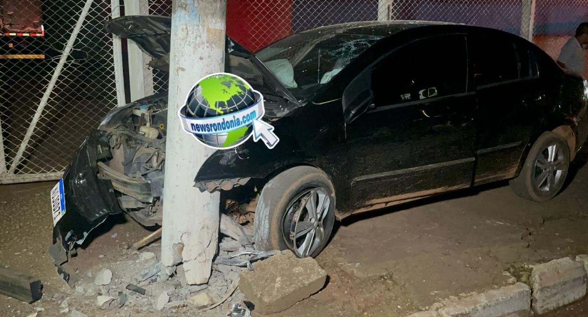 Motorista bate em poste após atropelar casal em moto e fugir na Imigrantes - News Rondônia
