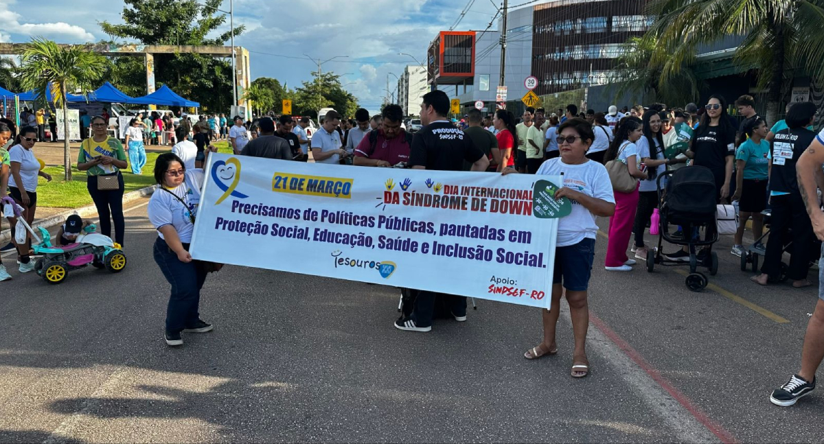 Prefeito Léo Moraes marca presença em caminhada pelo Dia Internacional da Síndrome de Down - News Rondônia