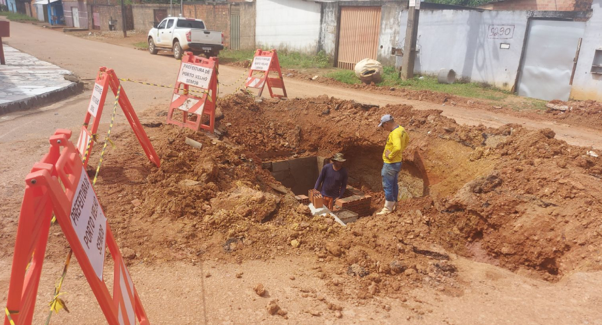 Prefeitura realiza obras de drenagem e instalação de boca de lobo na zona Sul de Porto Velho - News Rondônia