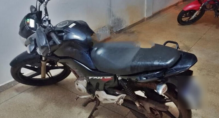 Suspeito é preso e moto é recuperada pela Polícia Militar