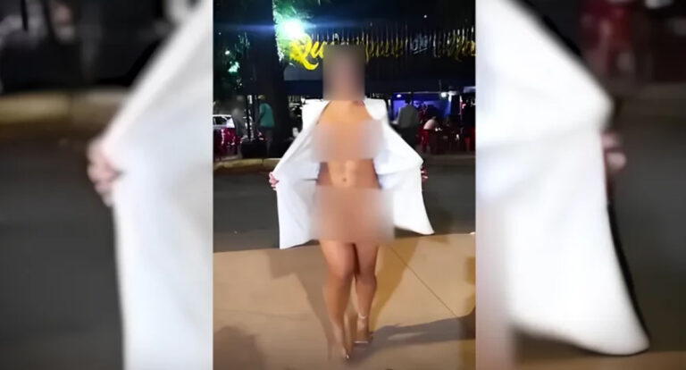 'Peladona' de casa de aposta é investigada por fazer striptease em frente de delegacia