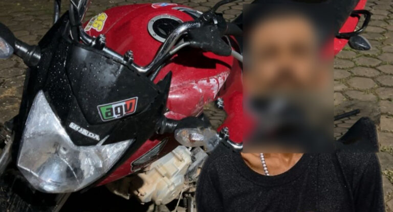 Perseguição e acidente marcam recuperação de moto furtada