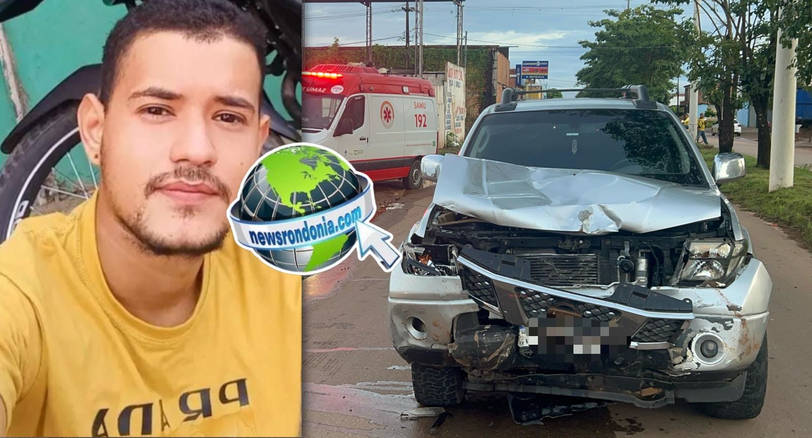 Motociclista vitima de acidente morre no hospital em Porto Velho