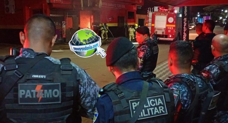 Incêndio atinge comércio próximo do Orgulho do Madeira