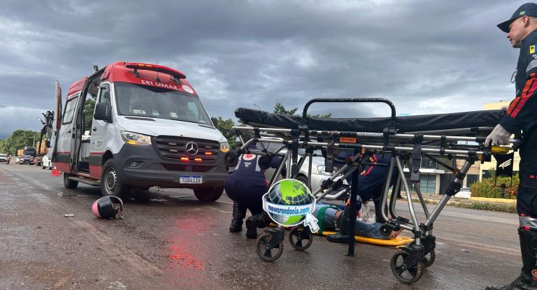 Motorista foge depois de causar grave acidente na Jorge Teixeira