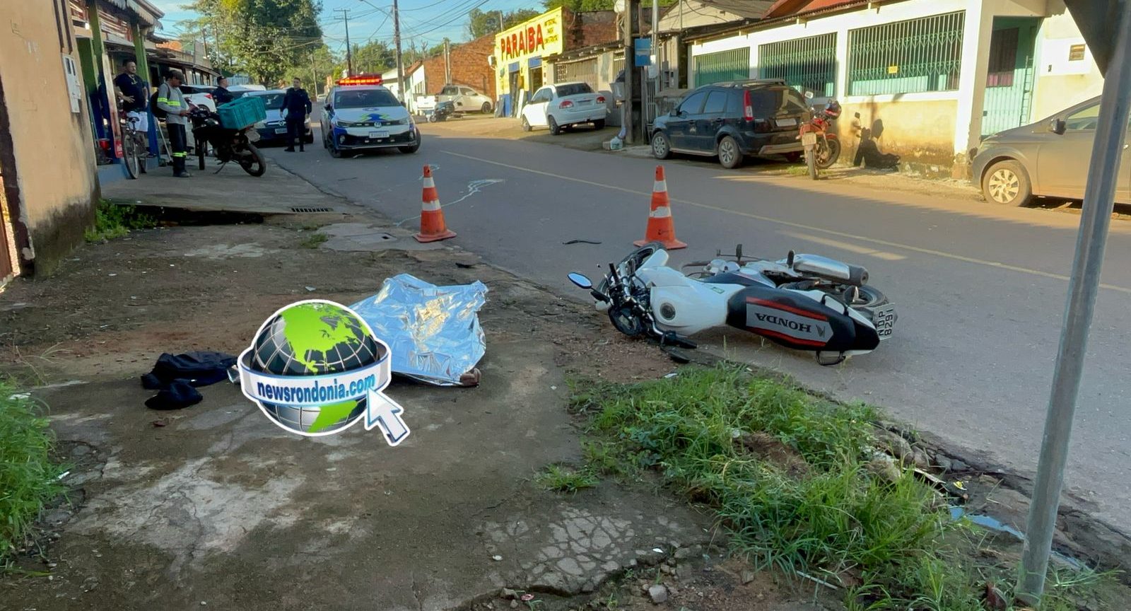 Pedestre morre após ser atropelado por moto na zona sul