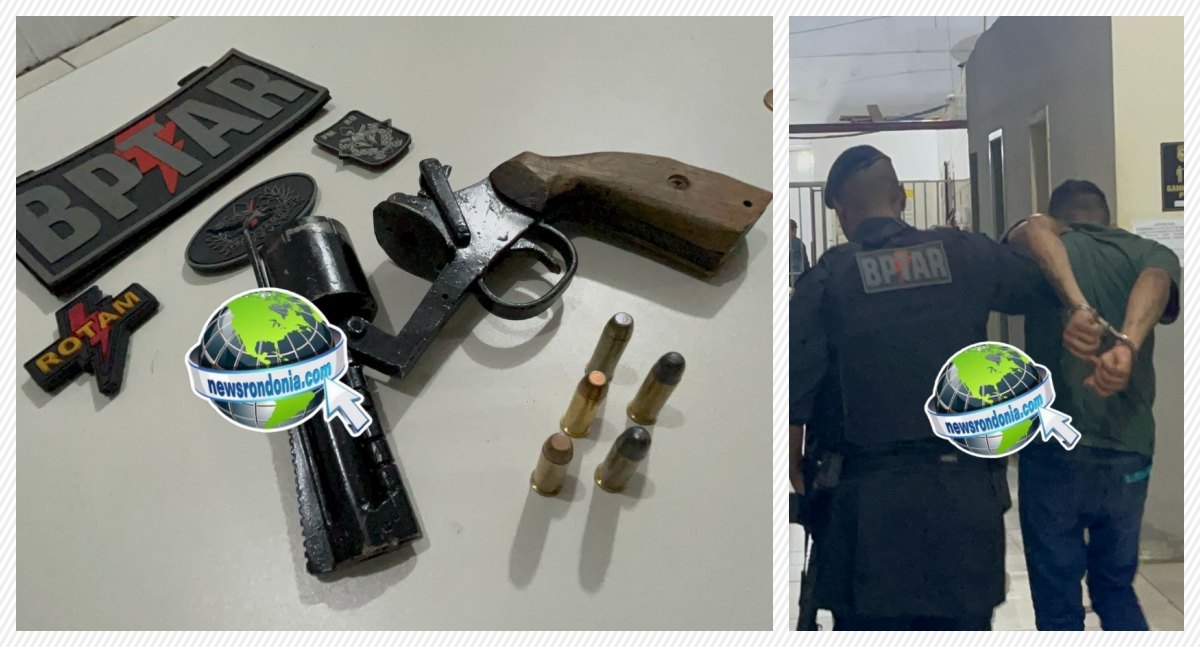 BPTAR prende foragido do 603 armado após denúncia de roubo no centro - News Rondônia