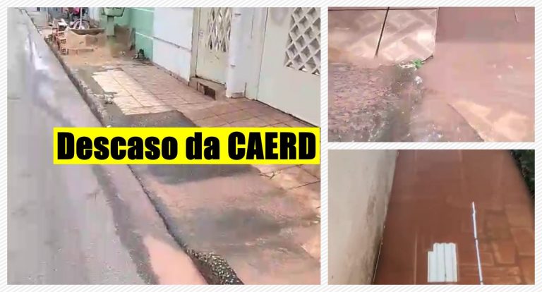 Vazamento de cano da Caerd alaga casas e revolta moradores no Bairro Planalto em Porto Velho - News Rondônia