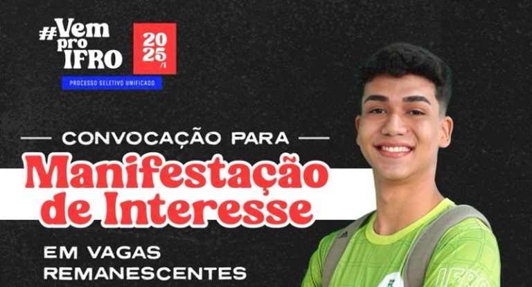 IFRO abre prazo para vagas remanescentes do PSU 2025/1