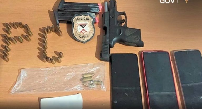 Polícia Civil apreende arma e munições em Costa Marques