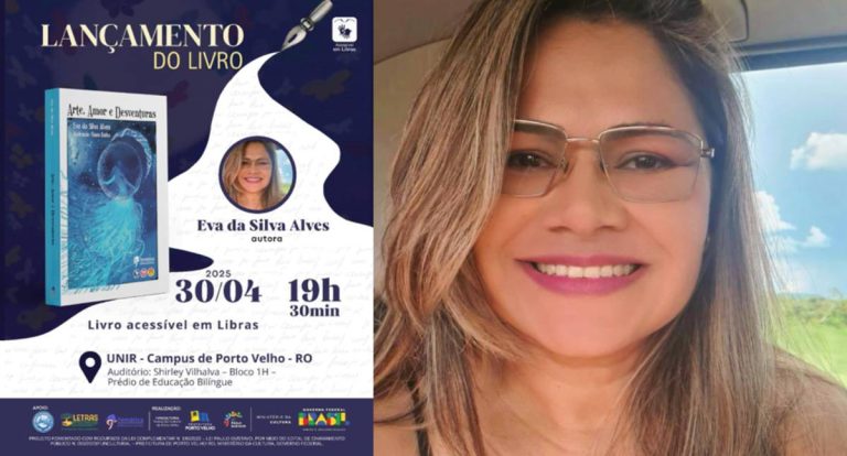 Eva da Silva Alves lança seu primeiro livro de poemas em Porto Velho