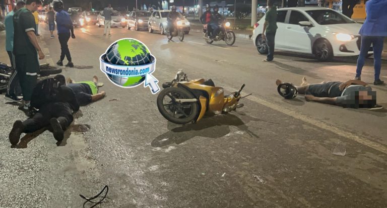 Motociclista é atropelado enquanto consertava corrente caída - News Rondônia