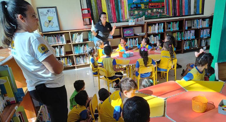 Escola Cosme e Damião marca presença na celebração do Dia Nacional do Livro Infantil na Biblioteca Francisco Meirelles - News Rondônia