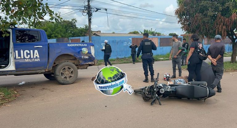 Motociclista é atropelado por viatura da PM que perseguia criminosos na zona leste