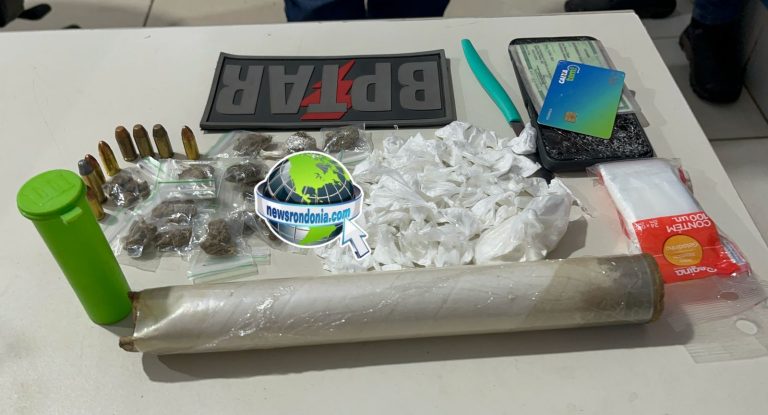 BPTAR recebe denúncia e prende traficante com drogas na zona leste