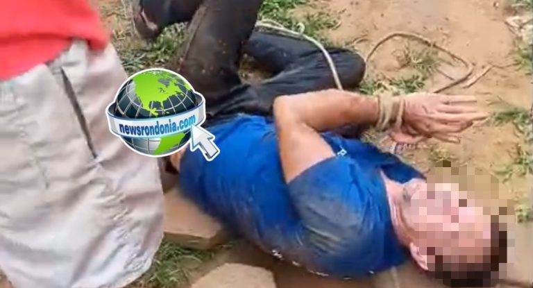 Foragido flagrado furtando em residência é amarrado e surrado na zona leste