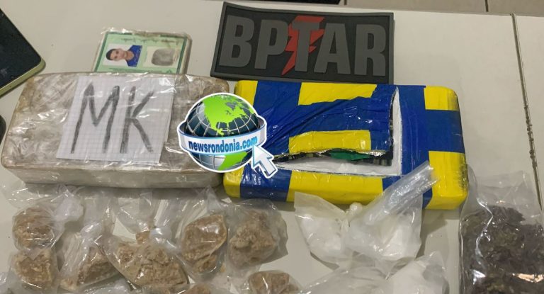 BPTAR prende jovem com mais de 2kg de drogas na zona sul