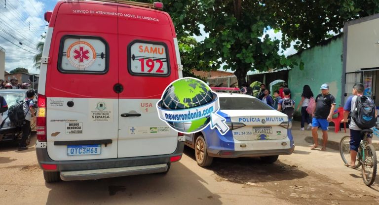 Homem é esfaqueado durante assalto e pede socorro em escola