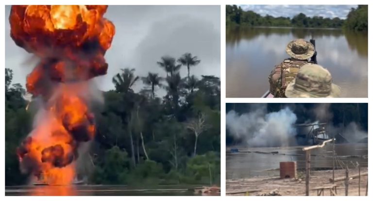 Ibama: em mais uma ofensiva contra o garimpo de ouro ilegal dentro da Amazônia, órgão destrói 16 dragas - News Rondônia
