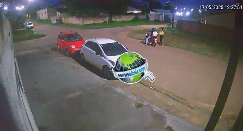 Casal em moto é filmado fazendo assalto no Tucumanzal