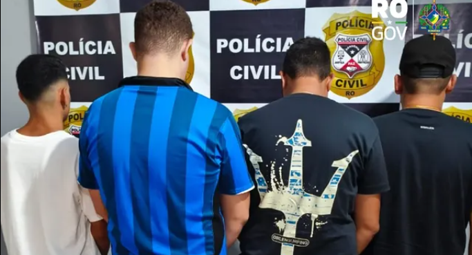 Polícia Civil prende quatro por estelionato após perseguição em ação, em Porto Velho