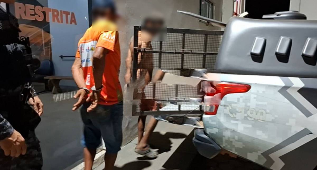 Dois foragidos da Justiça são presos pelo PATAMO durante patrulhamento em bairro