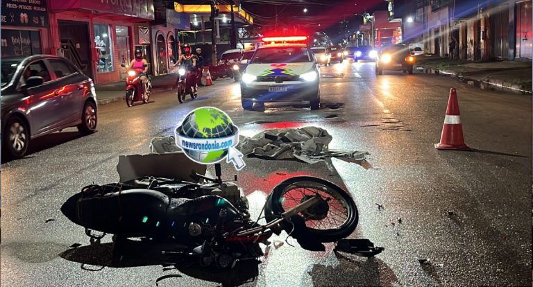 Motoboy fica ferido em acidente com táxi na Amazonas - News Rondônia