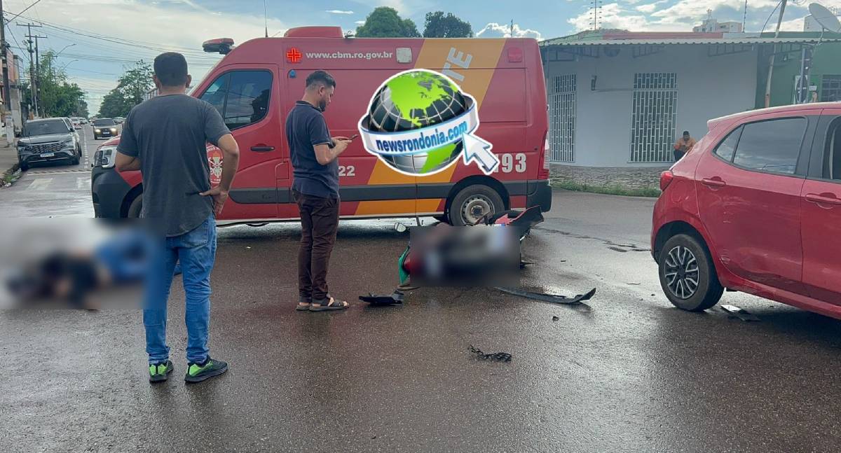 Motociclista é atropelada depois de invadir preferencial na Abunã
