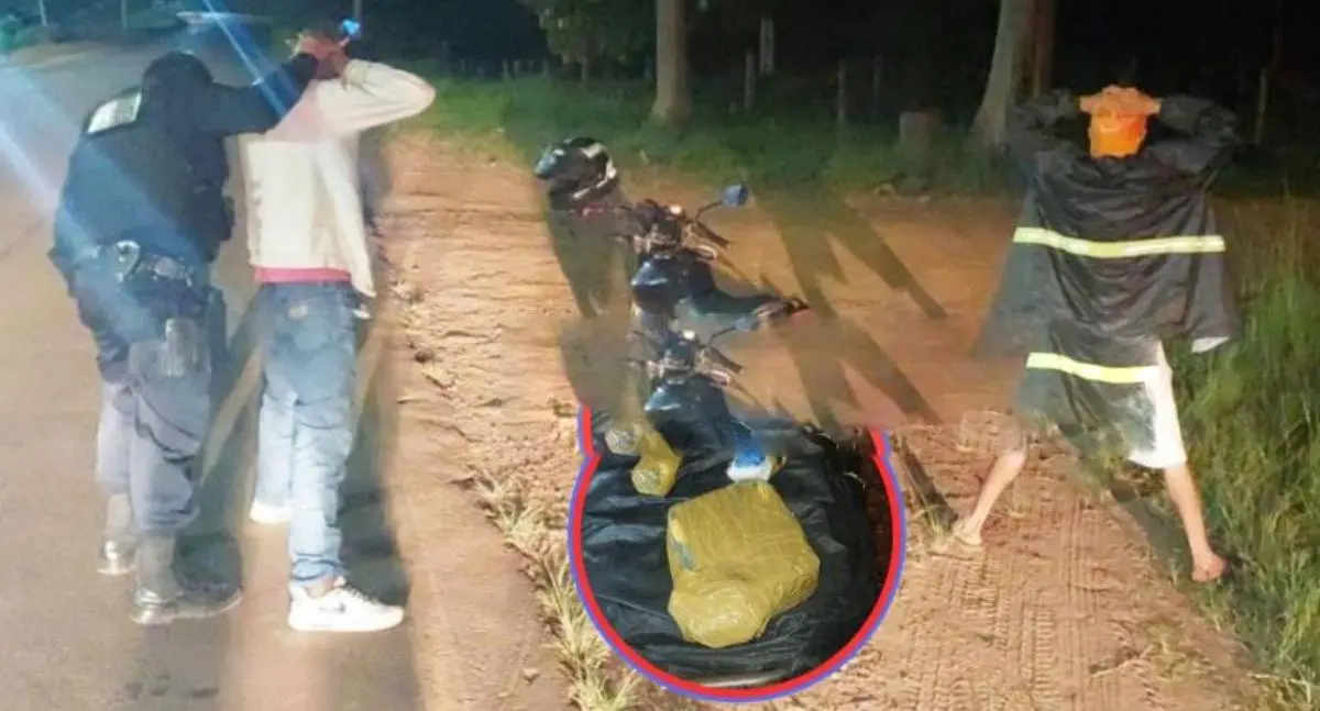 PM prende dois homens com meio quilo de pasta base de cocaína