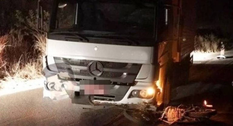 Motociclista venezuelano morre em colisão frontal com caminhão na zona rural