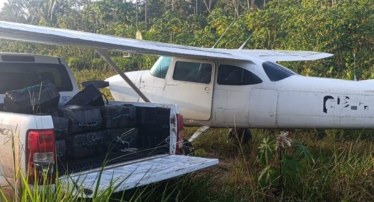 Polícias de quatro estados apreendem 300 kg de cocaína em aeronave com prefixo clonado no AM