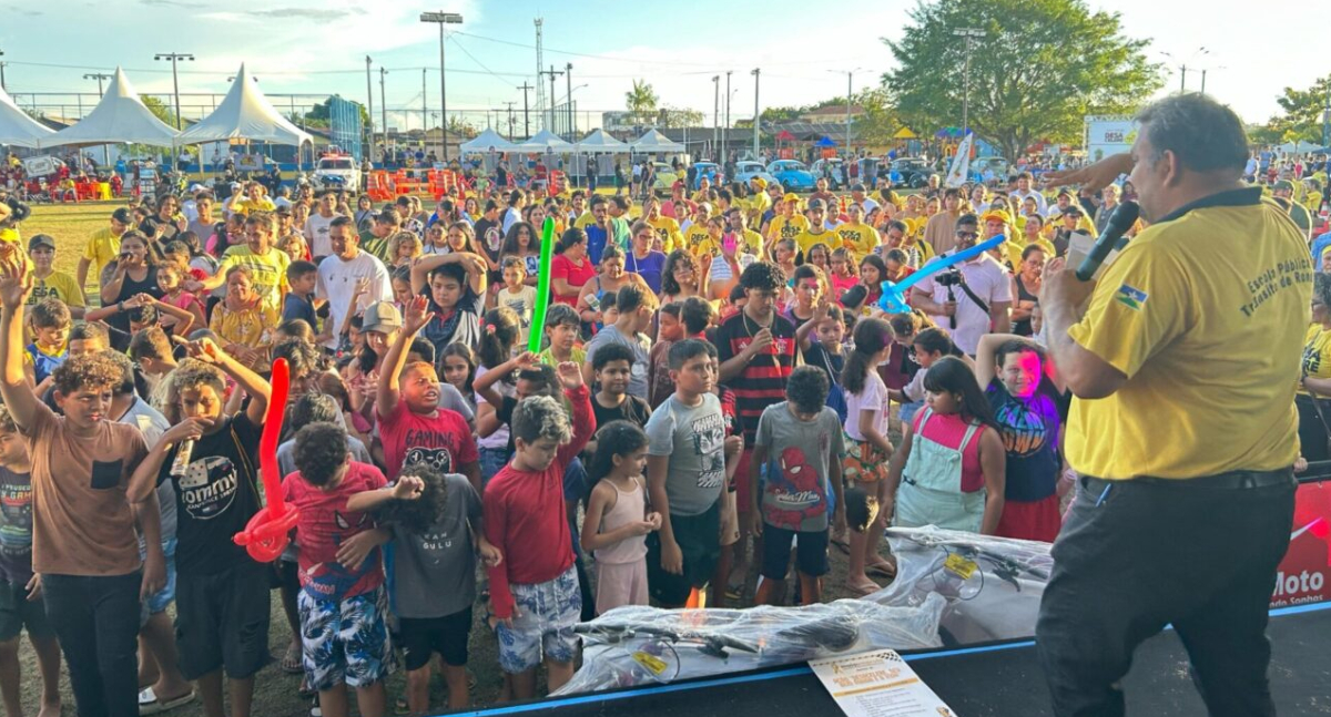 Grande mobilização do Maio Amarelo atrai centenas ao Parque do Abobrão, em Porto Velho