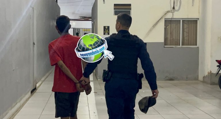 Morador de rua é preso furtando tampa de bueiro na frente do TJ - News Rondônia
