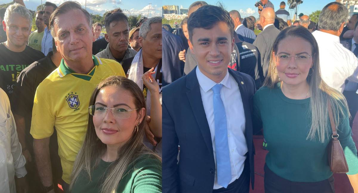 Vereadora Sofia Andrade participa de ato a favor da anistia a condenados do 8 de janeiro em manifestação em Brasília