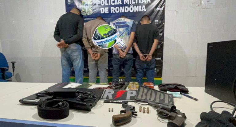 BOPE e RP da PM prendem quadrilha com armas após roubo em residência no Lagoa - News Rondônia