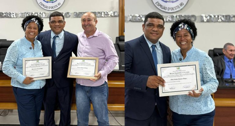 Deputada Sílvia Cristina recebe o título de cidadã honorária de Espigão do Oeste