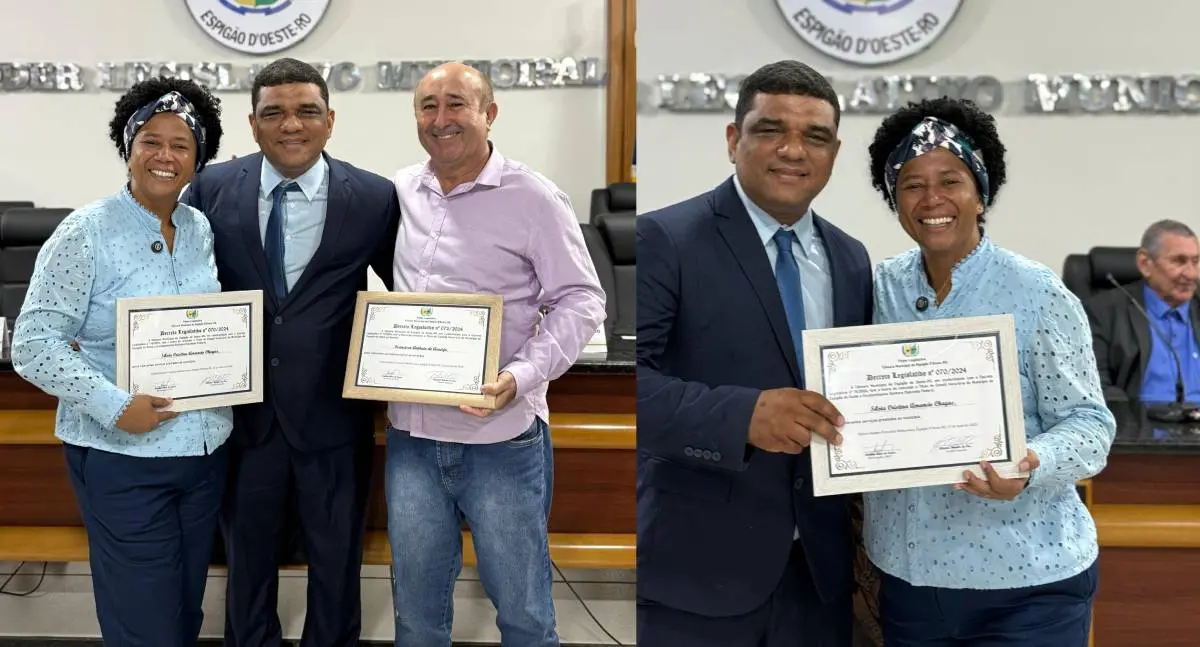 Deputada Sílvia Cristina recebe o título de cidadã honorária de Espigão do Oeste