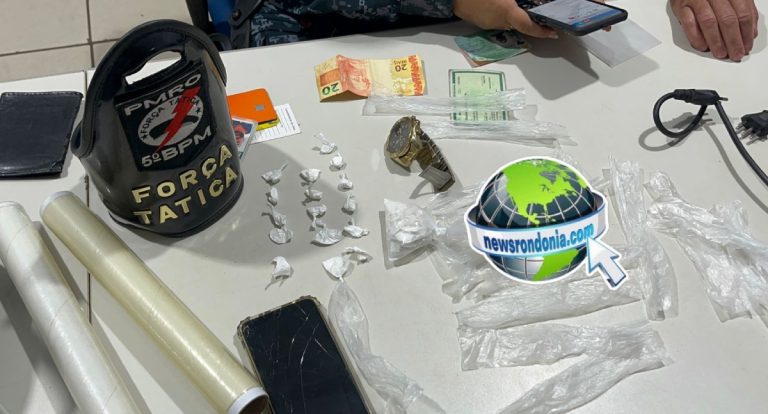 Força Tática do 5° prende homicida com drogas na zona leste - News Rondônia