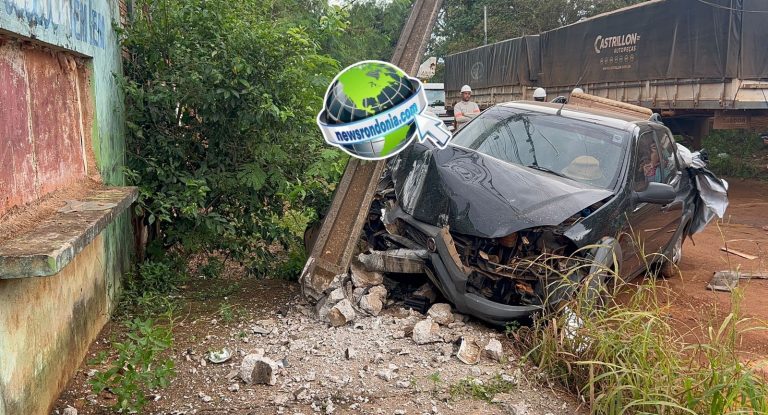 Motorista passa mal e bate em poste na zona leste