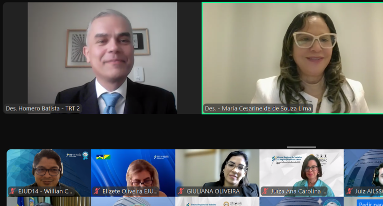 Juízes do TRT-14 debatem os rumos da Justiça do Trabalho no século XXI