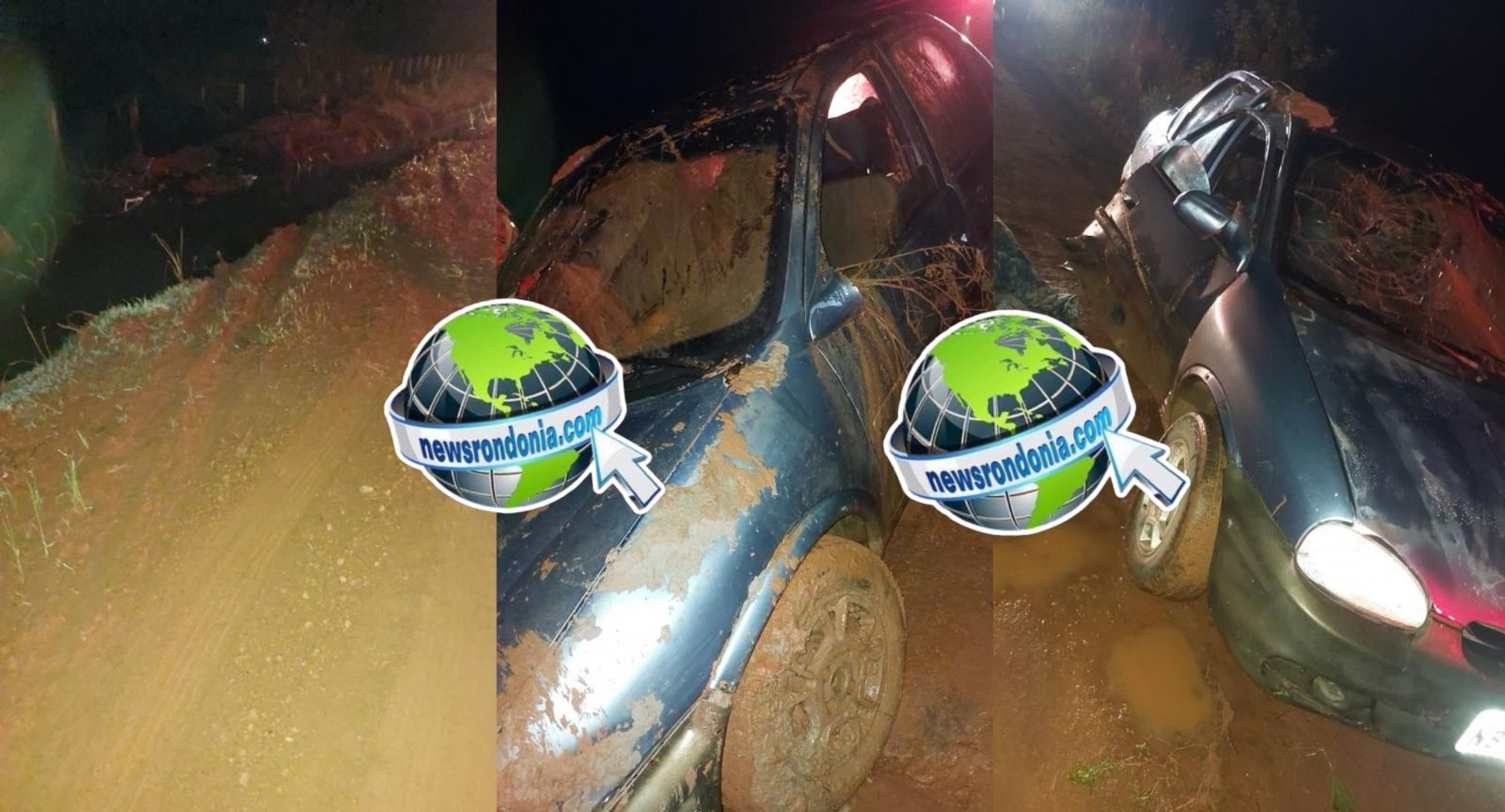Acidente com capotamento deixa motorista morta e marido ferido