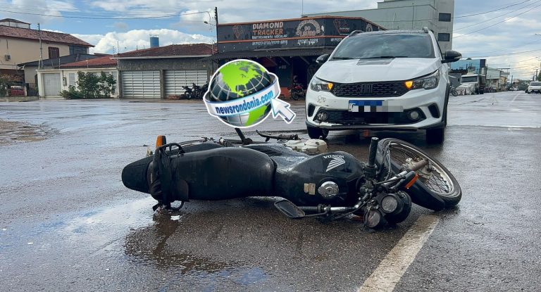 Idoso sofre grave acidente após invadir preferencial no centro
