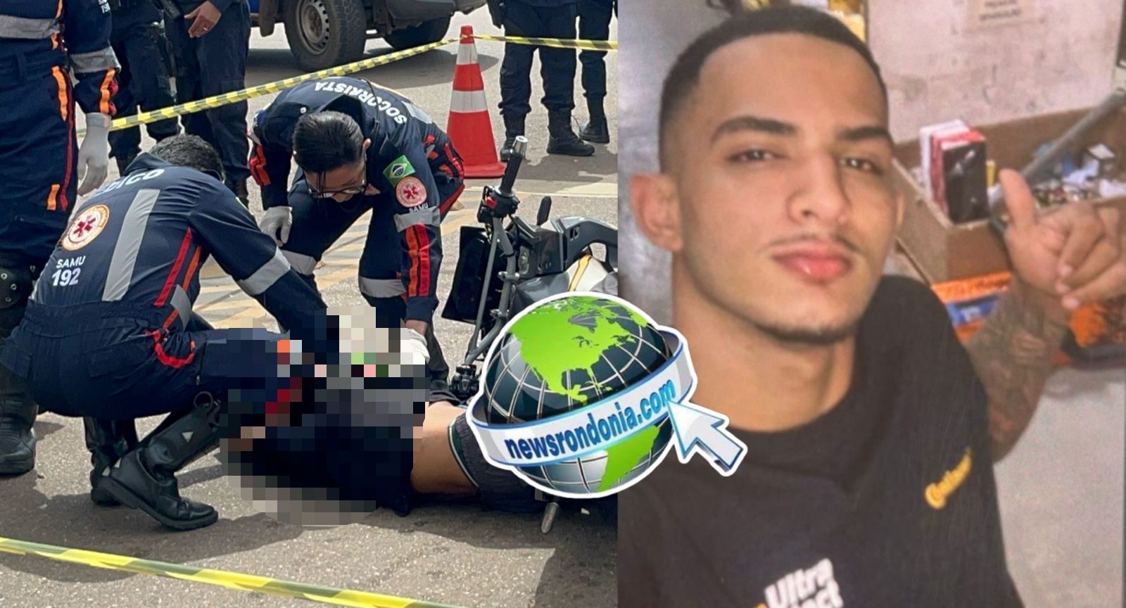 Motociclista é morto a tiros na frente da esposa no centro