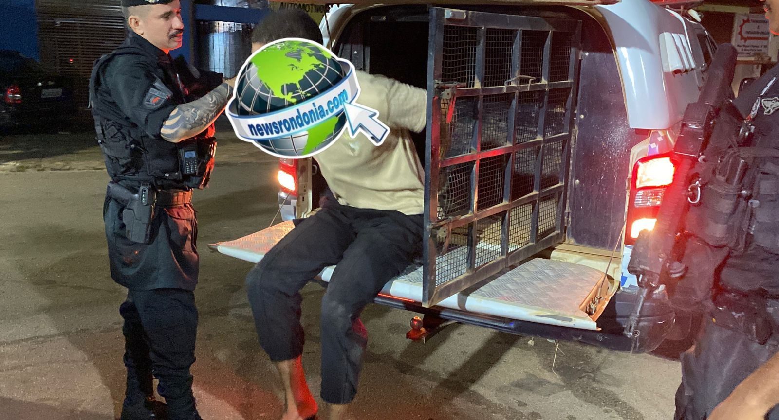 Ladrão é preso depois de furtar moto em frente de supermercado na Mamoré