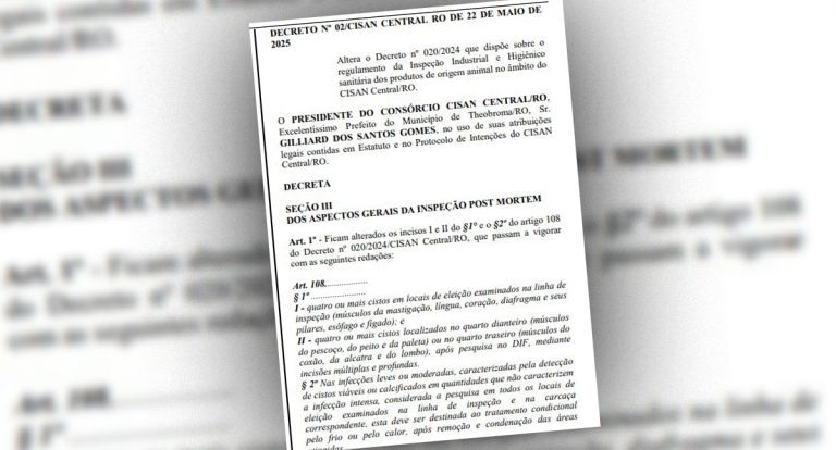 CISAN de Rondônia flexibiliza regras para inspeção e isenta produtos de origem animal de registro - News Rondônia