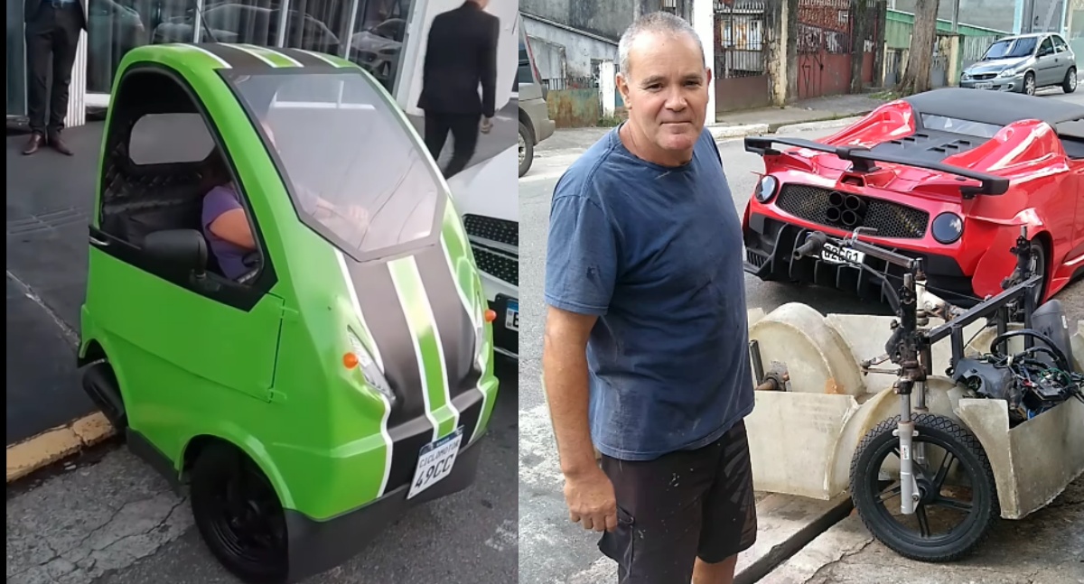 Mecânico brasileiro desenvolve o menor carro do mundo