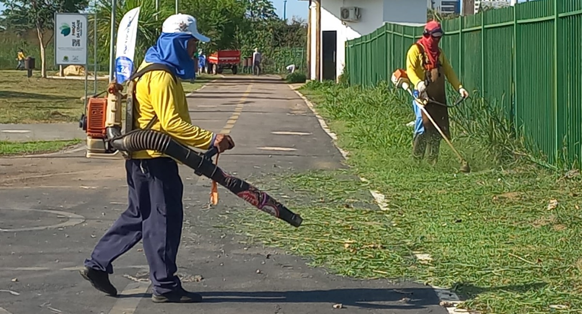 Parque da Cidade é preparado pela Semusb para receber visitantes no Arraiá da Prefs