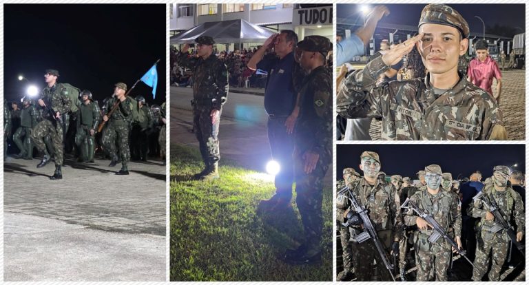 Noite de honra e emoção: Soldados conquistam a boina rajada na 17ª Companhia de Infantaria de Selva - News Rondônia