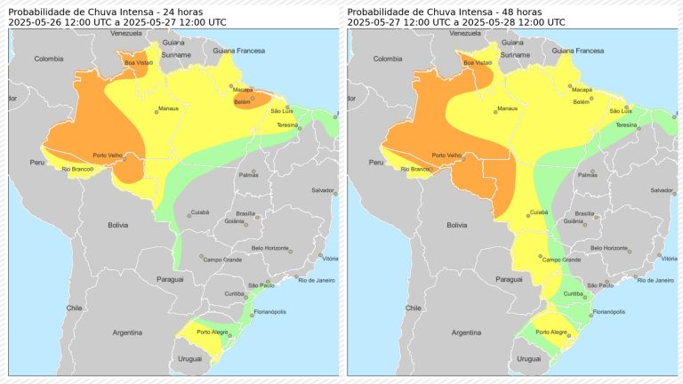 Alerta pontua para a chegada de uma frente fria esta semana, termómetros despencam na primeira friagem do ano - News Rondônia